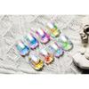 Polvo Polarizado Lentejuelas con Brillo Hielo Transparente Aurora Nube Polvo Brocado Estilo Ins Estilo Lujo Ligero Zirconia Iridiscente Arte para Uñas