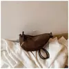 Estilo Coreano Retro Bolso de Empanada para Niños Estampado de Leopardo Mate Bolso de Hombro Cruzado Individual para Niñas Bolsa con Accesorio de Llavero Lye Knot Lindo