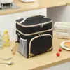 Bolsa Térmica para Marmita com Etiqueta Transfronteiriça, Bolsa para Piquenique ao Ar Livre, Bolsa Térmica com Separação Seco e Molhado para Carro, Bolsa Térmica Portátil para Marmita, Bolsa Impermeável para Marmita