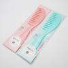 Atacado de fábrica pente de plástico com dentes largos e finos para desembaraçar e pentear cabelos pente de cuidados com os cabelos dentes largos com dentes finos escuros pente de dentes largos