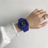 Reloj Cuadrado de Moda para Hombre y Mujer Estilo ins Alto Valor de Color Estilo Coreano Simple Nicho Reloj Electrónico Cuadrado para Estudiantes de Secundaria y Preparatoria