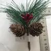 Acessórios de decoração de Natal e Ano Novo personalizados de fábrica acessórios de casamento casamento diy flores de Natal tridimensionais frutas vermelhas