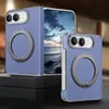 Funda de teléfono magnética Duo para iPhone compatible con Apple con lente galvanizada y diseño de doble eje, que ofrece protección contra caídas; Funda Apple 18
