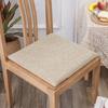 Almofada de espuma viscoelástica de linho e algodão, almofada de cadeira de mesa de jantar removível e lavável, almofada de cadeira de escritório respirável de recuperação lenta, almofada de sofá