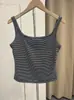 Top de tirantes a rayas para mujer, prenda interior de verano sin mangas ajustada, en stock