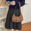 Bolso de hombro retro con estampado de leopardo moderno y elegante, nuevo de moda para el verano 2026, simple, versátil, texturizado, transfronterizo
