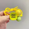 Liga para el cabello anudada de alta elasticidad color caramelo niña coleta cuerda para la cabeza dulce moño liga linda accesorios para el cabello