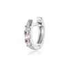 Set de Lujo Ligero Henson de Cobre Redondo Poco Profundo Zirconia de las Tierras Altas Aretes de Clip para Oreja Aretes Piercing de Chica Cool