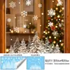 Al por mayor transfronterizo Árbol de Navidad Nieve Copo de Nieve Pegatinas Electrostáticas Escena Navideña para Puertas y Ventanas Decoración Pegatinas Decorativas para Fiesta de Navidad