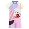 Nuevos Trajes de Baño para Niños, Trajes de Baño de una Pieza para Niños, Trajes de Surf con Protección Solar de Dibujos Animados para Niñas, Trajes de Baño para Niños