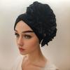 Aliexpress Amazon Novo Chapéu Africano Exagerado com Camada de Ar e Grande Design Floral Lateral, Chapéu Indiano, Lenço de Cabeça