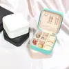 Caja de Almacenamiento de Joyería Portátil, Amigable para Viajes, Compacta, de Gama Alta, Exquisita, de Gran Capacidad, Caja de Joyería Antioxidación para Pendientes, Anillos y Collares