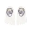 Calcetines de Yoga para Mujer Calcetines de Cinco Dedos Profesionales Calcetines Deportivos Cortos Antideslizantes de Gel Calcetines para Pilates en Interiores Entrenamiento de Fitness Calcetines con Dedos Separados