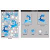 Decoración Navideña Hombre de Jengibre Bola Colgante Pegatina Estática Árbol de Navidad Pegatina de Copo de Nieve Reno Azul Trineo Campana Rejilla de Ventana