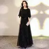 Vestido Negro de Noche para Mujer, Nuevo Estilo de Banquete, Vestido Adelgazante para Anfitriona, Vestido Diario para Fiesta de Sociedad