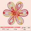 Gancho de Mão Imitação Cor Macaron Toalha Imitação Caxemira Flor Bordada Tecido Patch Roupas Femininas Roupas Infantis Patch Decorativo Patch