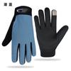 Luvas de ciclismo atacado Dew luvas de dois dedos absorventes de suor respiráveis rede esportes ao ar livre luvas de tela de toque luvas de pesca dedo