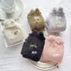 Meias de Dormir em Fleece Coral para Crianças Meia de Cano Médio Inverno Quente Espessada Meias de Casa Meias de Chão Antiderrapantes de Silicone Meias de Dormir