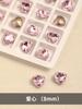 Rosa neto rojo diamante de uñas lote completo de cristal de fondo puntiagudo polvo de niña amor caramelo roca multi-corte diamante con forma especial joyería de uñas