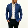 Otoño Nuevo Color Sólido Moda Casual Traje Pequeño Hombre Estilo Coreano Corte Delgado Un Botón Traje de Banquete de Boda Ropa Superior para Hombre