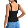 2026 Europeo y Americano Transfronterizo Primavera y Verano Nuevo Comercio Exterior Más Vendido Mujer Color Sólido Jacquard Delgado Moda Sexy Camisola