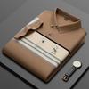 Verano 2025 Nueva Calidad Extraordinaria Camisa Polo Rayada Teñida en Hilo Casual de Negocios para Hombre Camiseta Rayada 95% Algodón para Hombre