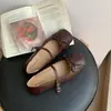 Zapatos Mary Jane Cuadrados Huecos Estilo Retro Francés para Mujer, Nuevos Zapatos Coreanos 2026 de Boca Baja para Combinar con Faldas, Zapatos de Abuela, Zapatos de Ballet