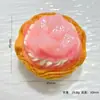 Tarta de frutas de crema mediana y grande, juguete de comida de simulación, accesorios de resina, imanes para nevera DIY, colgantes, material de decoración para hebilla de zapatos, kit