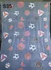 Comércio Exterior Transfronteiriço Roupas Preguiçosas Luminous de Flanela com Tema Espacial para Meninos, Manta de Futebol, Tecido para Sofá, Pijamas Atacado, Mantas