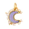 S28 Accesorios para joyería DIY micro incrustación aceite mini sol rayo molino de viento copo de nieve luna estrellas