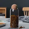 Frasco Sellado de Alto Borosilicato Frasco de Corcho Frasco para Granos Frasco de Vidrio Transparente Creativo para Té Venta al por Mayor