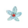 Anel Aberto Exagerado com Flor Pintada Spray Estilo Pastoral Doce Fresco Moda Minimalista Transfronteiriça Acessório Versátil para Mulheres do Dia a Dia