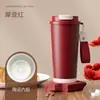 Garrafa Térmica 316 Revestimento Cerâmico Caneca de Café Grande Capacidade Alta Aparência Feminina Portátil Parede Dupla Canudo Copo de Água
