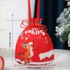 Bolsa de regalo de decoración navideña, bolsa de manzana de Santa Claus transfronteriza, bolsa de dulces para niños, empaque de manzana para Nochebuena