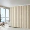 Modelo de Venta Caliente 2026 para Comercio Exterior, Cortina de Ducha Impermeable Doble Cara de Color Sólido con Aspecto de Lino, Cortina Impermeable para Baño de Alto Gramaje, Cortina Divisoria