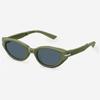 Gafas de sol de moda para mujer estilo ojo de gato con lentes gruesos de alta definición, gafas de sol plegables, estilo Ins, gafas de sol Tiktok al por mayor