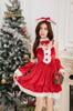 Natal Novo Design Puro Lustre Nicho Ano Novo Saia com Suspensório Vestido de Coelho Fofo de Natal