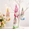 Decorações de Páscoa Creative Cute Rabbit Ears Forester Doll Pingente Bunny Party Atmosphere Arranjo Decorativo