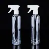En stock de fábrica regadera de alcohol 500ml botella de spray de plástico botella de spray transparente PET 500ml botella de spray desinfectante