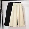 Garantía de Calidad Seda Real Cómodo Temperamento Mujer de Mediana Edad Nuevo Estilo Chino Clásico Primavera Otoño Versátil Pantalones de Pierna Ancha Pantalones Casuales
