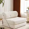 Sofá bloco de tofu, sofá-cama para apartamento pequeno, sofá preguiçoso, sofá-cama dobrável, poltrona reclinável de dupla finalidade, sofá de um lugar