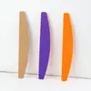 Lima de Uñas Personalizada de Fábrica, Tira Frotadora de Manicura con Forma de Media Luna, Tira Pulidora Colorida de Doble Cara, Tira Pulidora para Manicura y Dar Forma
