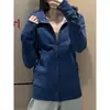 Jaqueta com Capuz Emagrecedora de Nove Cores Roupa de Início de Primavera Feminina Manga Raglan Capuz Esportivo Cropped Jaqueta Curta de Primavera Anti