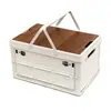 Caja de Almacenamiento para Camping Caja de Almacenamiento para Exteriores Plegable para Coche Caja Plegable para Exteriores Portátil Mesa Pequeña para Picnic Equipo Estilo Camping Suministros