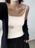 Nuevo Camisole de Lija de Principios de Otoño para Mujer con Almohadillas en el Pecho, Pieza Única Ajustada, Adelgazante, Ropa Interior y Exterior, Top Básico
