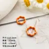 Anel de contas pintado com tinta de liga para cartão 10 flores coloridas material para corrente de celular diy material para acessórios de pulseira joia