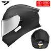 Casco de Motocicleta Certificado Dot para Hombres y Mujeres, Casco Integral Ad para Todas las Estaciones, Casco Cálido y Seguro con Certificación 3C