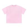 Roupas Masculinas Xuanjia 2026 Novo Produto 190g Solta Oversize Camiseta Masculina 100% Algodão Marca Tendência Manga Curta Lisa Cor Sólida