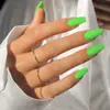 Cross-border Wearable Feminino Nail Art Atacado Simples Médio-retangular Cor Sólida Nail Art Patch Wear Armor Venda por atacado
