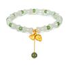 Nueva Pulsera Chinoiserie Bambú Loto Literaria y Artística Tendencia Nacional Pulsera Pulsera Trenzada para Mujer Pulsera de Cristal Ascendente